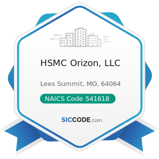 HSMC Orizon, LLC - NAICS Code 541618 - Other Management Consulting Services